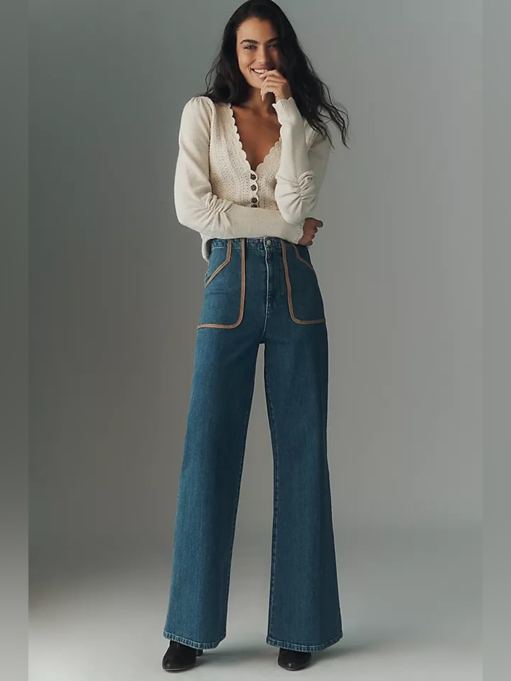 LE JEAN JONI HIGH-RISE FLARE JEANS